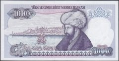 7.Emisyon 1.Tertip 1000 Lira D11 921138 Çilaltı Çil