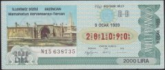 1989 9 OCAK BEŞTEBİR BİLET - R-B SERİSİ