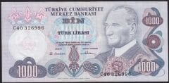 6.Emisyon 1.Tertip 1000 Lira C40 326996 Çok Temiz+
