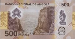 Angola 500 Kwanzas 2020 Çil Polymer Pick 161