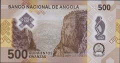 Angola 500 Kwanzas 2020 Çil Polymer Pick 161 A Serisi