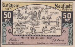 Almanya 50 Pfennig Notgeld 1921 Çil