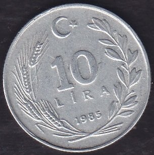 1985 Yılı 10 Lira