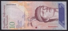 Venezuela 10 Bolivares 2011 Çil Pick90c