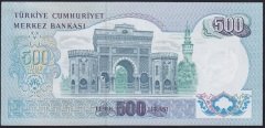 6.EMİSYON 2.TERTİP 500 LİRA N14 383799 ÇİLALTI ÇİL