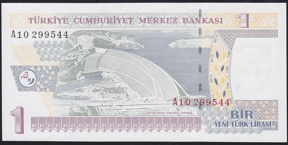 8.Emisyon 1 YTL A10 299544 Çilaltı Çil