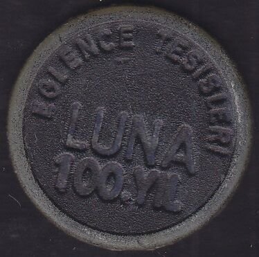 Luna 100.yıl Lunapark Jetonu Siyah