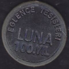Luna 100.yıl Lunapark Jetonu Siyah