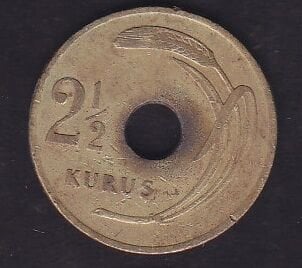 1948 Yılı 2.5 Kuruş