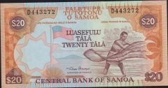 Western Samoa 20 Tala 2002 Çilaltı Çil Pick 35a