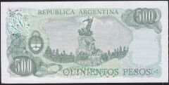 Arjantin 500 Pesos 1977 Çilaltı Pick 303d