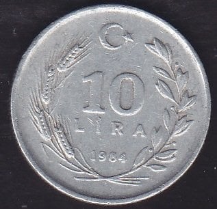 1984 Yılı 10 Lira