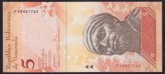 Venezuela 5 Bolivares 2007 Çil Pick 89b