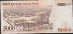 7.Emisyon 5 000 000 Lira E45 619746 Çok Temiz