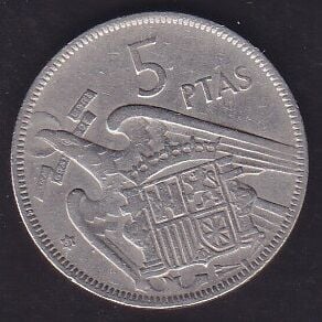 İspanya 5 Pesetas 1957 ( 61 )