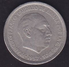 İspanya 5 Pesetas 1957 ( 61 )