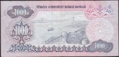 6.Emisyon 1.Tertip 1000 Lira C03 014427 Çok Temiz+