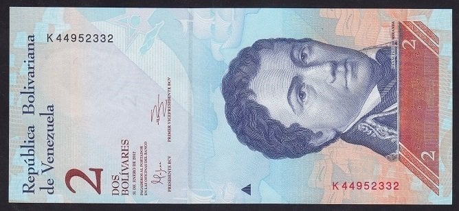 Venezuela 2 Bolivares 2012 Çil Pick 88d