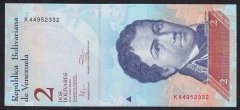 Venezuela 2 Bolivares 2012 Çil Pick 88d