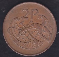 İRLANDA 2 PENCE 1988