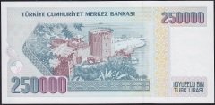 7.Emisyon 1.Tertip 250000 Lira D01 062134 Çil