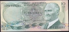 6.Emisyon 2.Tertip 10 Lira G52 323291 Çil