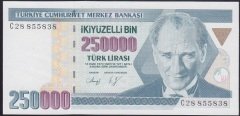 7.EMİSYON 1.TERTİP 250000 LİRA C28 855838 ÇİL
