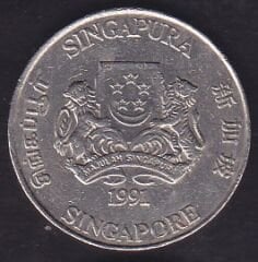 Singapur 20 Cent 1991