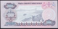 6.Emisyon 1.Tertip 1000 Lira B55 424862 Çilaltı Çil ( Çok Hafif Bombe var )