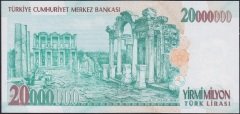7.Emisyon 20 000 000 Lira A55 056656 Çil