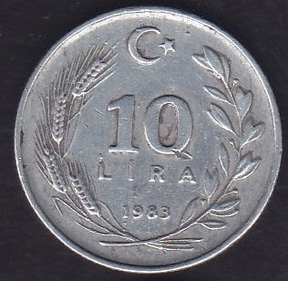 1983 Yılı 10 Lira