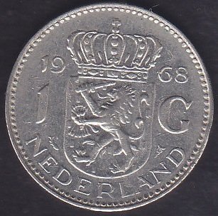 HOLLANDA 1 GULDEN 1968