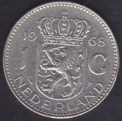 HOLLANDA 1 GULDEN 1968