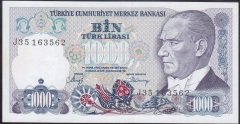 7.EMİSYON 2.TERTİP 1000 LİRA J35 163562 ÇİLALTI ÇİL