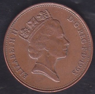 İNGİLTERE 2 PENCE 1993
