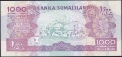 Somaliland 1000 Şiling 2014 ÇİL Pick 20c