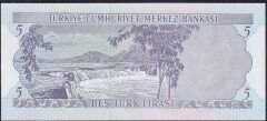 6.Emisyon 2.Tertip 5 Lira H83 439268 Çilaltı Çil