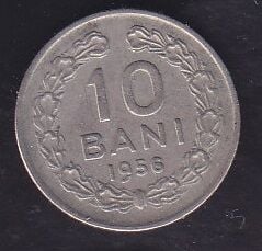 Romanya 10 Bani 1956