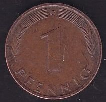 Almanya 1 Pfennig 1974 G