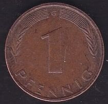 Almanya 1 Pfennig 1974 G