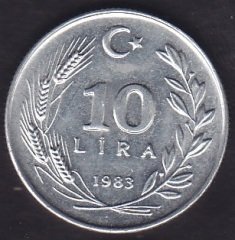 1983 Yılı 10 Lira