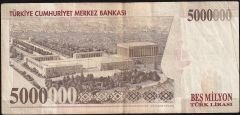 7.Emisyon 5 000 000 Lira I04 193379 Çok Temiz