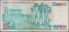 7.Emisyon 20 000 000 Lira E05 444541 Çok Temiz