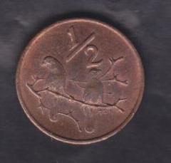 GÜNEY AFRİKA 1/2 CENT 1970 ÇİLALTI