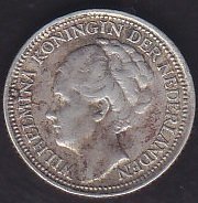 HOLLANDA 10 CENT 1938 GÜMÜŞ