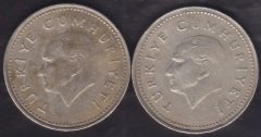 1991 - 1992 YILI 2500 LİRA 2'Lİ LOT