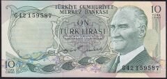 6.Emisyon 2.Tertip 10 Lira G42 159587 Çilaltı Çil