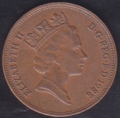 İNGİLTERE 2 PENCE 1988