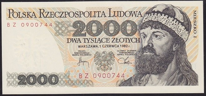 POLONYA 2000 ZLOTY 1982 ÇİL
