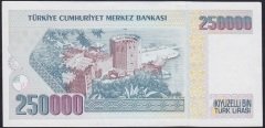 7.Emisyon 1.Tertip 250000 Lira C70 702720 Çilaltı Çil